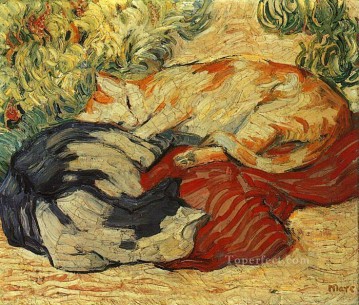 Expresionismo de tela roja de Catsona Pinturas al óleo